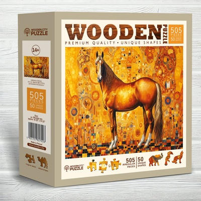 Wooden City - Puzzle Vienna Horse - 500 piese