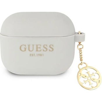 Guess Калъф Guess GUA3LSC4EG за AirPods 3, сив, Silicone Charm 4G Collection (GUE001949-0)