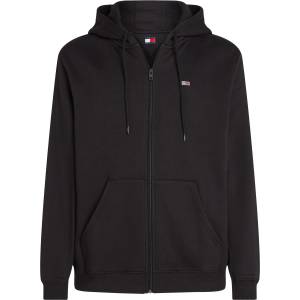 Tommy Hilfiger Суичър Tommy Jeans Flag Basic Zip Hoodie - Black