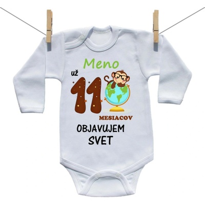 Boodyy Body s dlhým rukávom Už 11 mesiacov objavujem svet