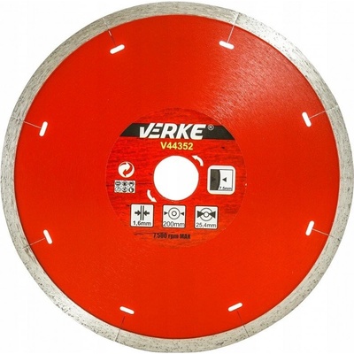 Verke Diamantový kotouč 200x7,5x25,4mm V44352