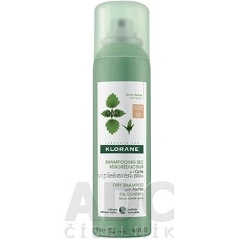 Klorane suchý šampon s kopřivou, tmavé a mastné vlasy 150 ml