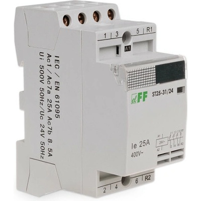 ST25-31/24 - Elektromagnetický stykač, 24V, 25A, 3x NO + 1x NC, AC1: 9kW / AC3: 2,2kW