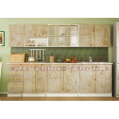 Кухня Алина 260 см мрамор