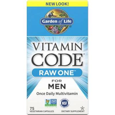 Garden of Life Vitamin Code Raw One for Men, 75 капсули, Garden of Life (24797)