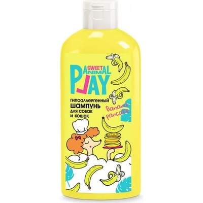 Екопром Animal Play Sweet Shampoo Banana Pancake Хипоалергенен шампоан за кучета и котки, 300 мл - Русия, AP05-00970