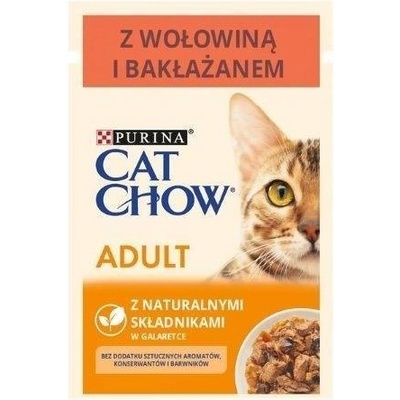 Cat Chow Adult Beef with Aubergine Sachet 85 g