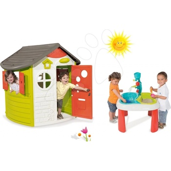 Smoby set domček Jura Lodge a piknikový stôl