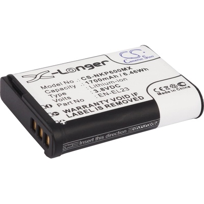 Cameron sino Батерия за апарат NIKON EN-E23 Coolpix P600; P900 LiIon 3, 8V 1700mAh Cameron Sino (CS-NKP600MX)