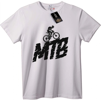 NOONEBRAND Тениска Планински Колоездач - 7XL, White