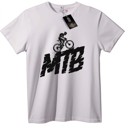 NOONEBRAND Тениска Планински Колоездач - 7XL, White