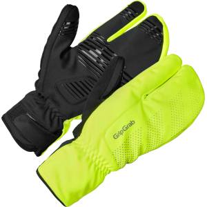 GripGrab Ръкавици GripGrab Ride Windproof Deep Winter Lobster Gloves - Yellow Hi-Vis - размер XS (202-4803-0211)