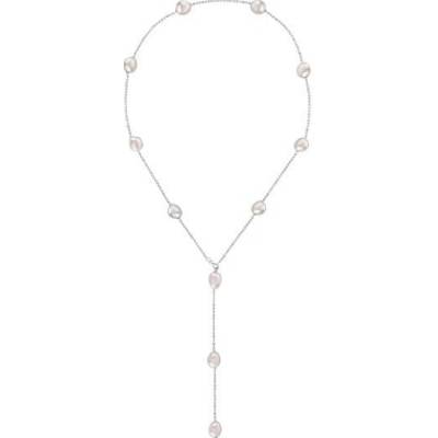 JwL Luxury Pearls Variabilný strieborný náhrdelník s pravými barokovými perlami JL0708