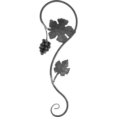 Kovářský ornament 200x600mm, ø 10mm