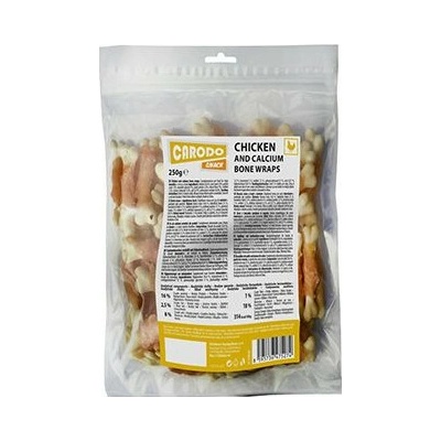 CARODO Dog poch. Kuřecí maso s vápníkovou kostí CARODO 250 g