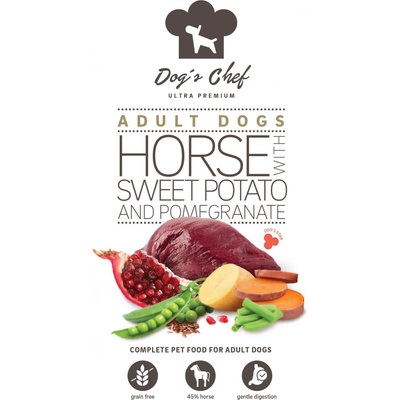 Dog's Chef Horse with Sweet potato & Pomegranate 12 kg