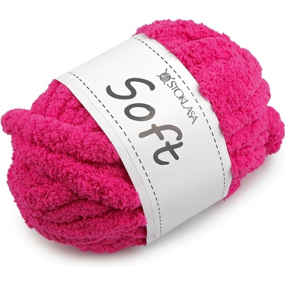 Prima-obchod Pletací příze žinylková Soft 250 g, barva 31 růžová pink