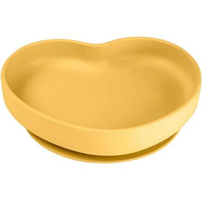 Canpol babies Silicone Suction Plate Yellow silikonový talíř s přísavkou 300 ml