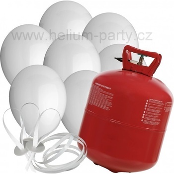 XXL helium + 100 bílých balónků