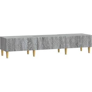 vidaXL ТВ шкаф 147 x 34, 5 x 30 см Сив Сонома Инженерна дървесина (895171)