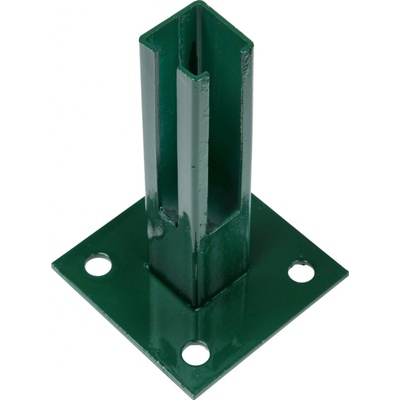 Základová nosná pätka pre plotové stĺpiky 40 x 40 mm zelená