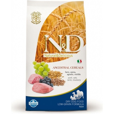 N&D Ancestral Grain Dog Adult Mini Lamb & Blueberry 6 x 0,8 kg