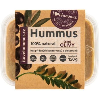 I Love Hummus cizrnová Pomazánka s černými olivami 150 g