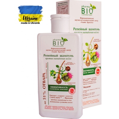 Pharma Bio Laboratory Lopúchový šampón proti vypadávaniu vlasov 200 ml