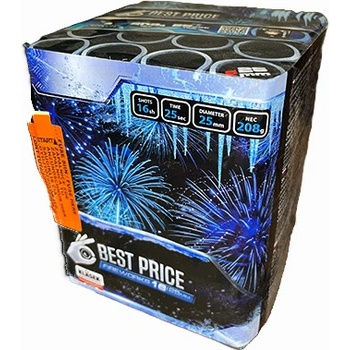Kompaktný ohňostroj 16 rán 25 mm Best Price Frozen