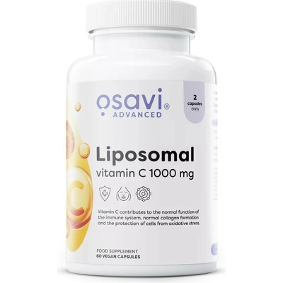 Osavi Liposomal Vitamin C, lipozomálny vitamín C, 1000 mg, 60 rastlinných kapsúl