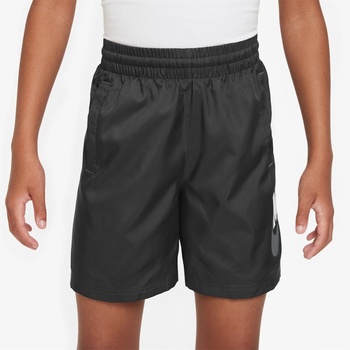 Nike Юношески къси панталони Nike Logo Woven Shorts Juniors - Black/White