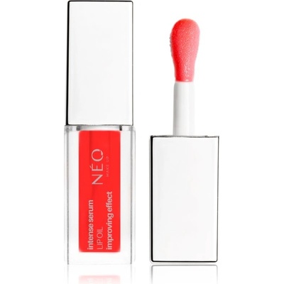 NEO MAKE UP Intense Serum Lip Oil vyživujúci olej na pery 03 Strawberry 5 ml