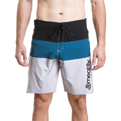 Meatfly Mitch Boardshorts 21" Black / Quiet Gray / Smoky