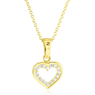 Gemmax Zlatý řetízek se srdíčkem GLSYB-28461-36261