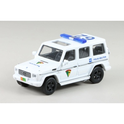 Kyosho Mercedes-Benz G55 AMG Policie Militer bílá 1:64