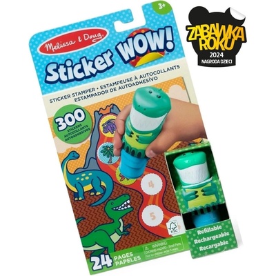 Kreatívna sada nálepiek s dinosaurami Melissa & Doug