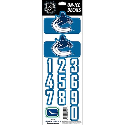 Sport Star Nálepky na prilbu Vancouver Canucks NHL Decals Royal