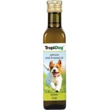 TropiDog Lososový a ľanový olej pre psov 750 ml