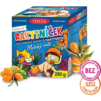 Terezia Rakytníček multivit.želatínky s rakytníkom 140 bonbónov