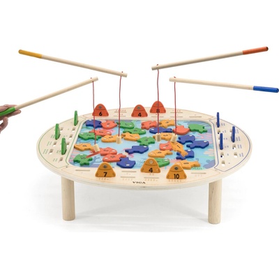 Viga Toys Детска дървена маса - Магнитен риболов от VIGA Toys (44546)