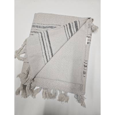 Плажна кърпа Rakla - Никол, 100% памук, бежова, 90 х 170 cm (Rakla 202)