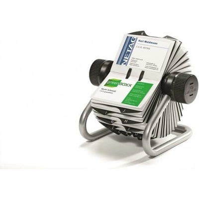 Durable Rotačný stolový vizitkár na 400 vizitiek VISIFIX ROTARY FILE strieborný 248123