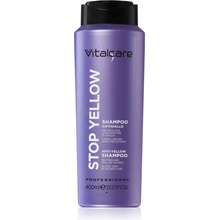 Vitalcare Professional Stop Yellow fialový šampón pre blond a šedivé vlasy 400 ml