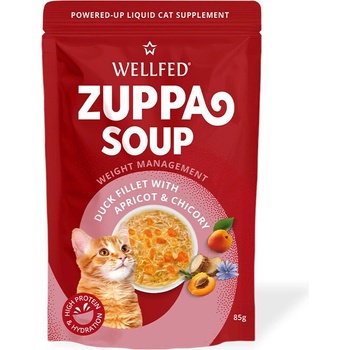 WELLFED Zuppa Soup Duck with Apricot & Chicory Супa за контрол на теглото с патешко, кайсия и цикория 85gr