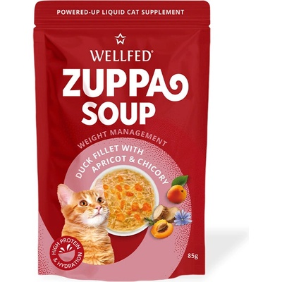 WELLFED Zuppa Soup Duck with Apricot & Chicory Супa за контрол на теглото с патешко, кайсия и цикория 85gr