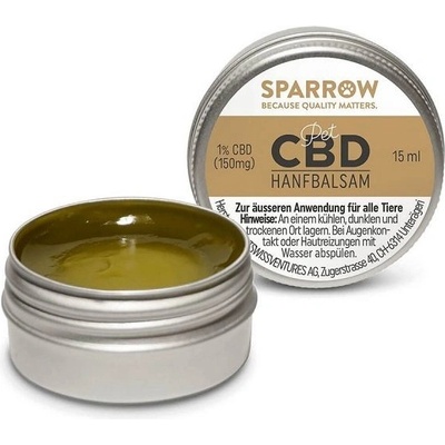 Sparrow konopný balzám s 1% CBD 15 ml