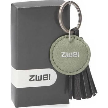 ZWEI 0 keychain - Green (Nubuk-Stone)