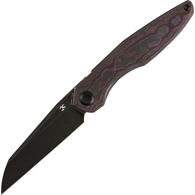 Kansept Halide - Blackwash CPM S35VN with Purple Haze Fatcarbon handle K1136A3