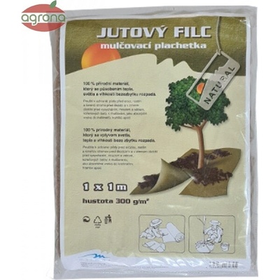 Jutový filc - plachietka 1 x 1 m
