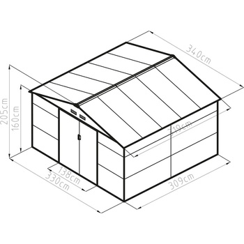 G21 GAH 1085 340 x 319 cm hnedý